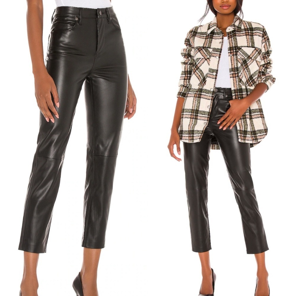 BLANKNYC Faux Leather Straight Leg Pant in Need You Tonight - Picture 2 of 13